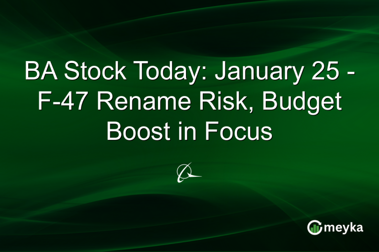 BA Stock Today: January 25 - F-47 Rename Risk, Budget Boost in Focus