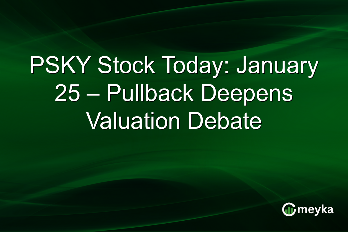 PSKY Stock Today: January 25 – Pullback Deepens Valuation Debate