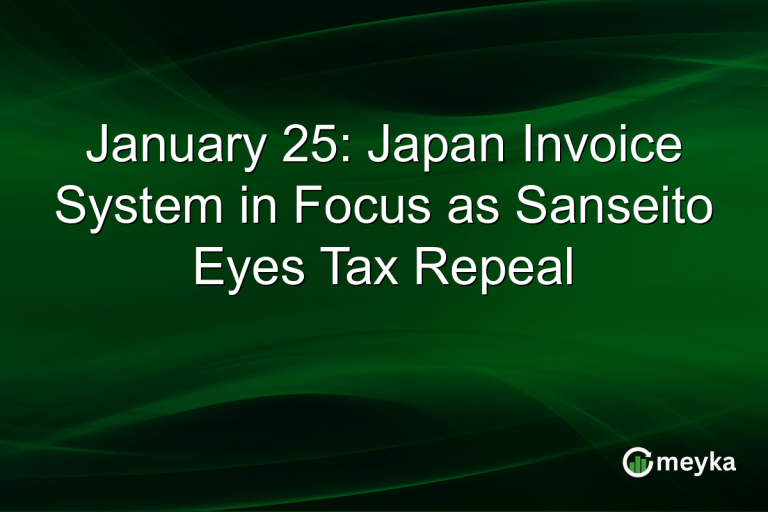 January 25: Japan Invoice System in Focus as Sanseito Eyes Tax Repeal