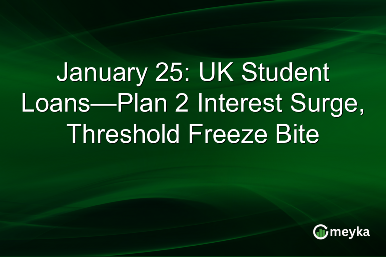 January 25: UK Student Loans—Plan 2 Interest Surge, Threshold Freeze Bite