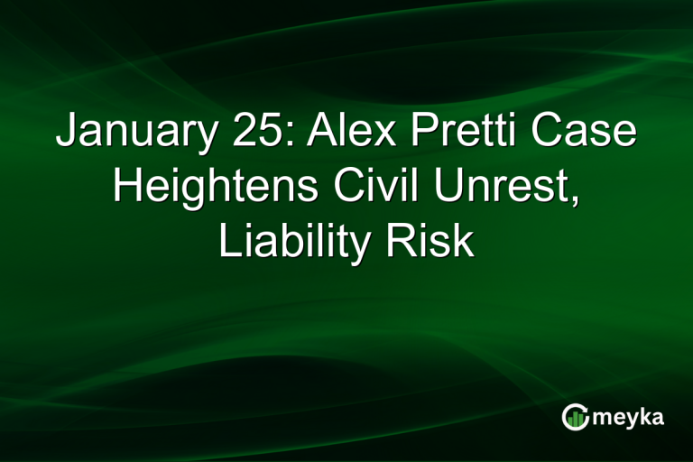 January 25: Alex Pretti Case Heightens Civil Unrest, Liability Risk