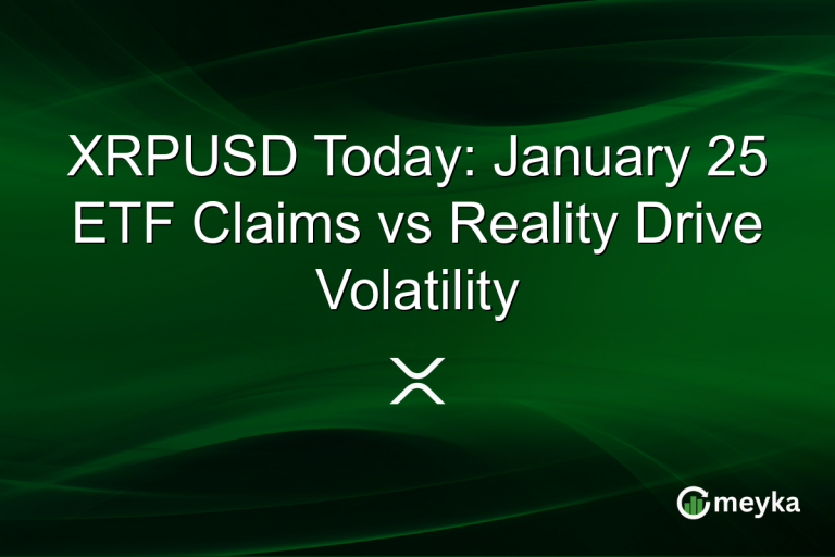 XRPUSD Today: January 25 ETF Claims vs Reality Drive Volatility