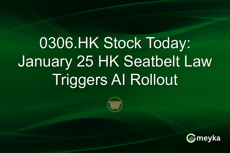 0306.HK Stock Today: January 25 HK Seatbelt Law Triggers AI Rollout