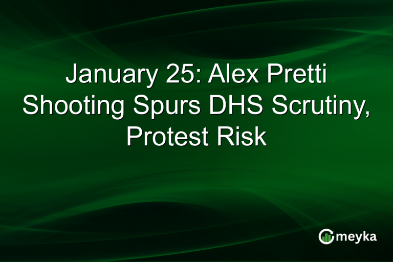 January 25: Alex Pretti Shooting Spurs DHS Scrutiny, Protest Risk