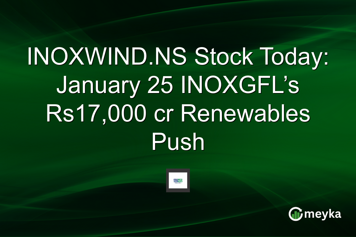 INOXWIND.NS Stock Today: January 25 INOXGFL’s Rs17,000 cr Renewables Push