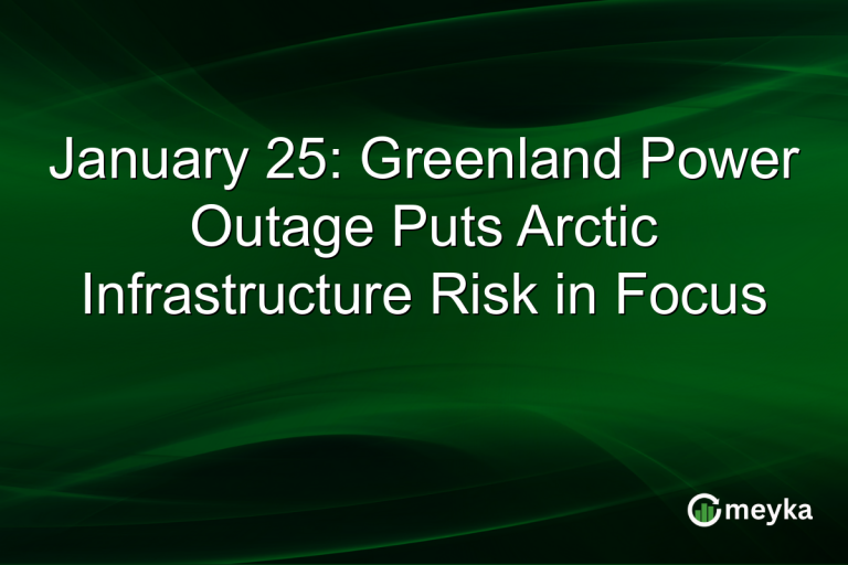 January 25: Greenland Power Outage Puts Arctic Infrastructure Risk in Focus