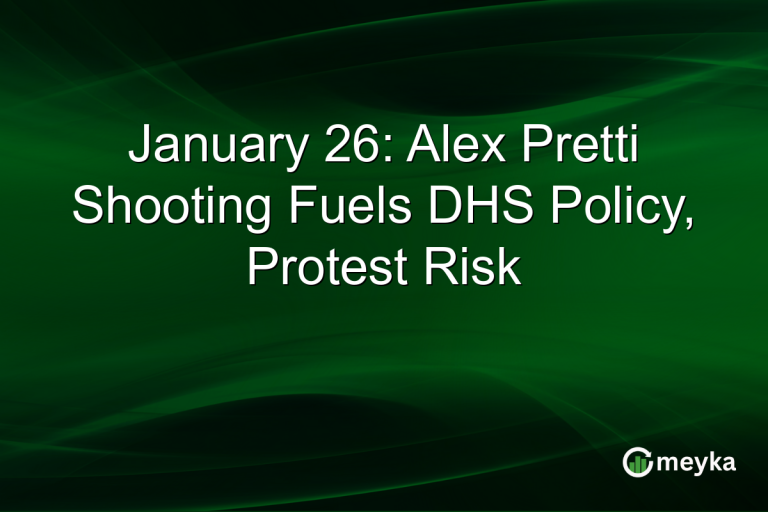 January 26: Alex Pretti Shooting Fuels DHS Policy, Protest Risk