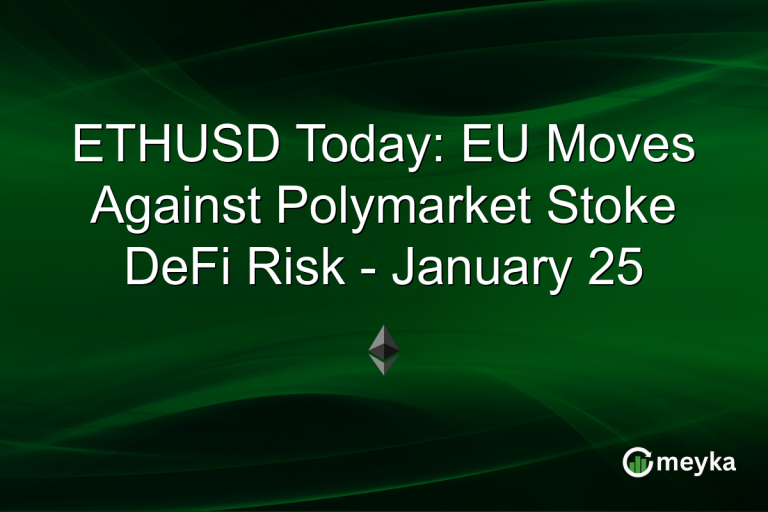 ETHUSD Today: EU Moves Against Polymarket Stoke DeFi Risk - January 25