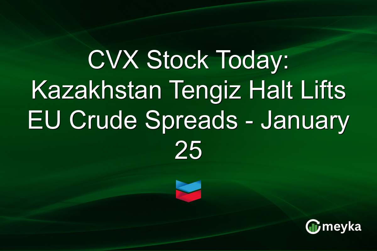 CVX Stock Today: Kazakhstan Tengiz Halt Lifts EU Crude Spreads - January 25