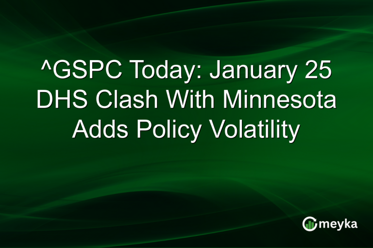 ^GSPC Today: January 25 DHS Clash With Minnesota Adds Policy Volatility
