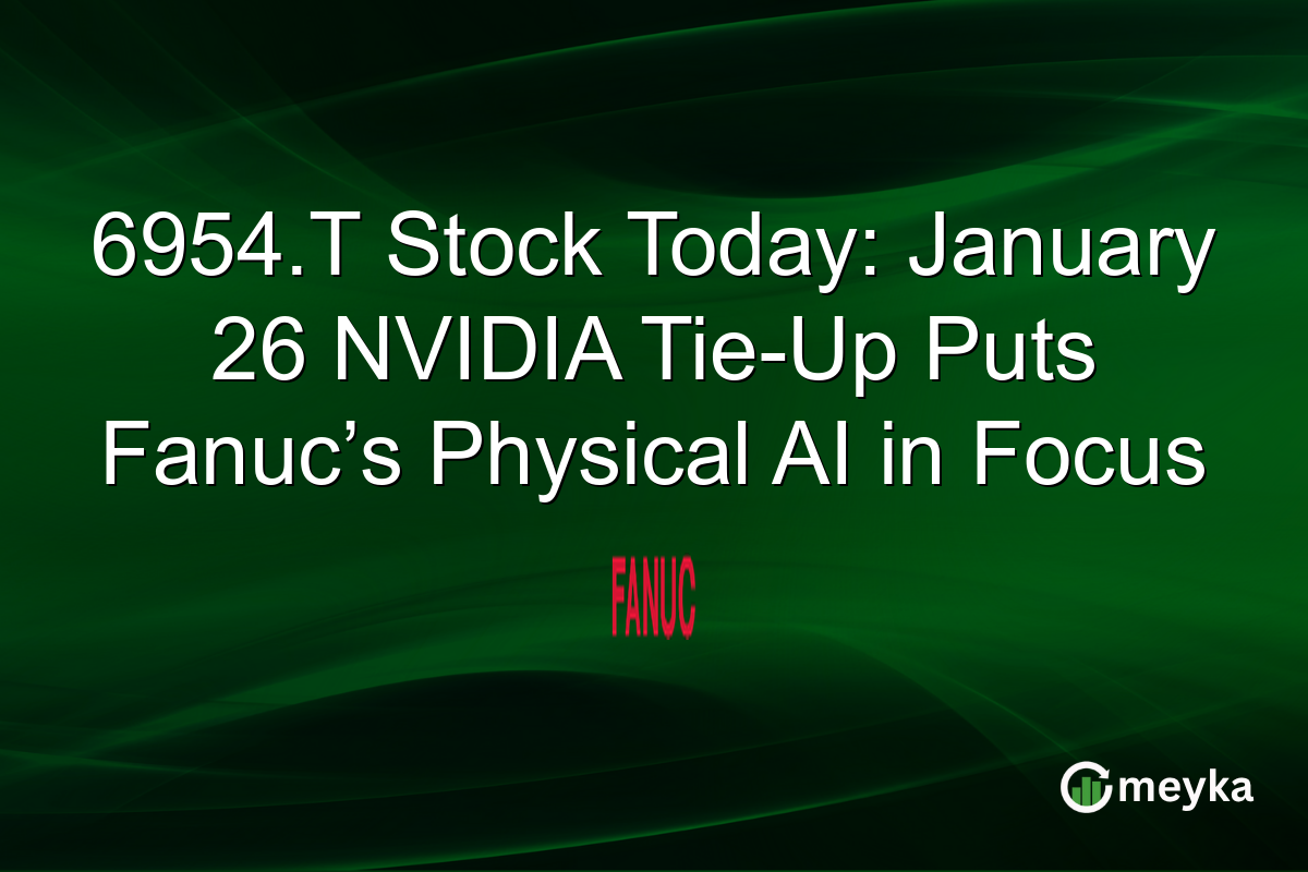 6954.T Stock Today: January 26 NVIDIA Tie-Up Puts Fanuc’s Physical AI in Focus