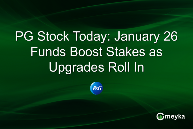 PG Stock Today: January 26 Funds Boost Stakes as Upgrades Roll In