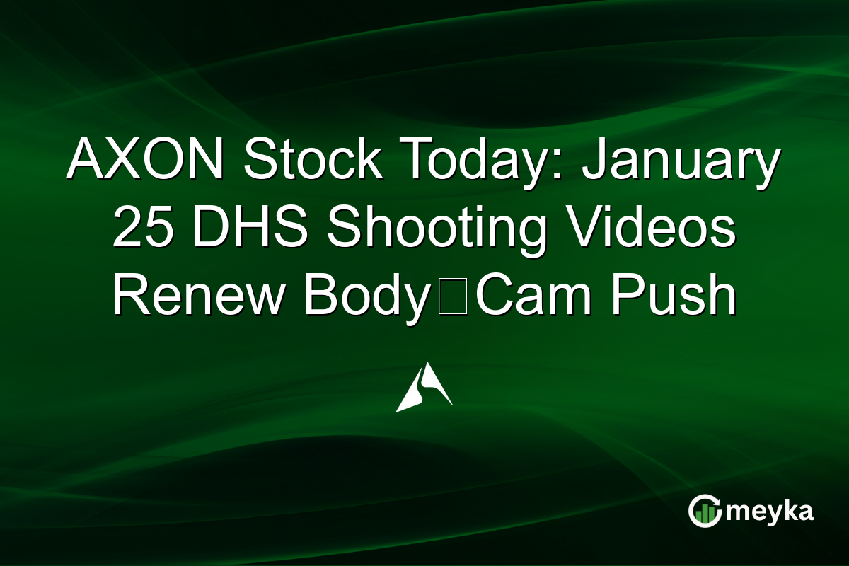 AXON Stock Today: January 25 DHS Shooting Videos Renew Body‑Cam Push
