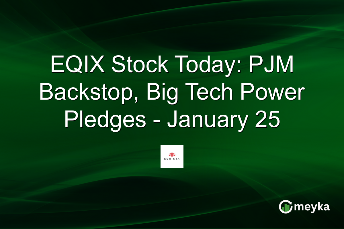 EQIX Stock Today: PJM Backstop, Big Tech Power Pledges - January 25