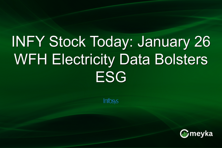 INFY Stock Today: January 26 WFH Electricity Data Bolsters ESG