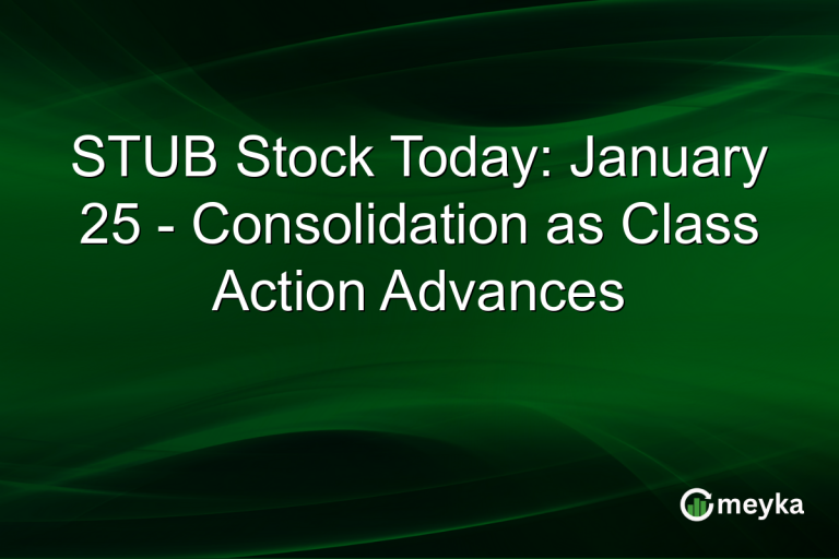 STUB Stock Today: January 25 - Consolidation as Class Action Advances