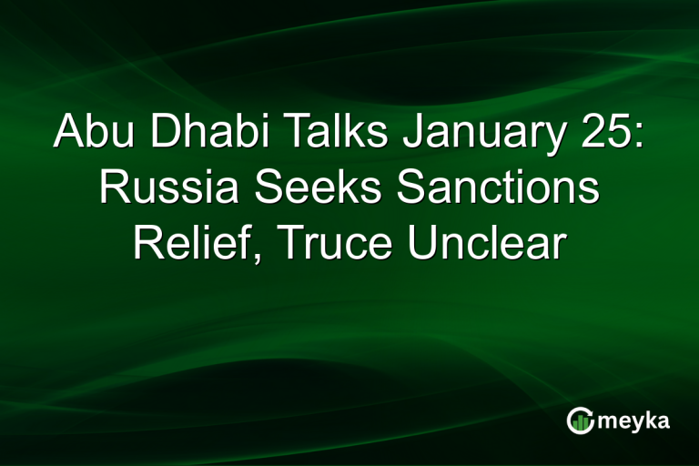 Abu Dhabi Talks January 25: Russia Seeks Sanctions Relief, Truce Unclear