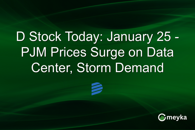 D Stock Today: January 25 - PJM Prices Surge on Data Center, Storm Demand