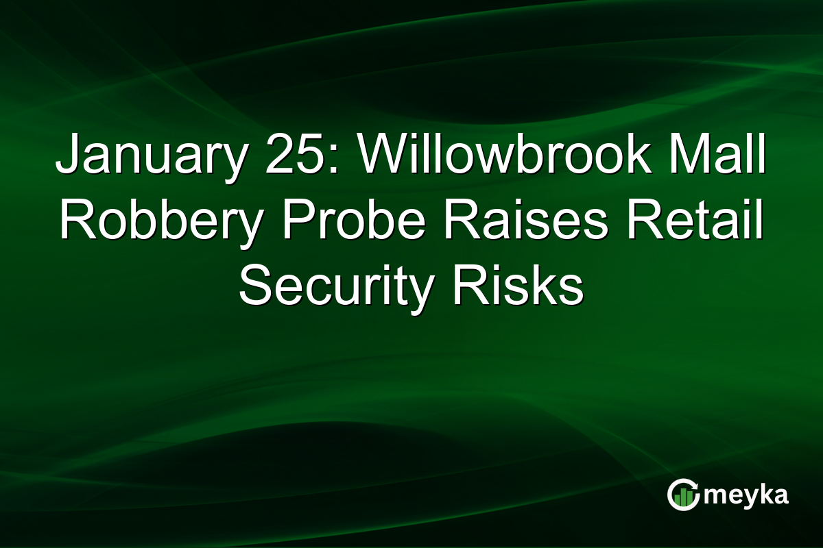 January 25: Willowbrook Mall Robbery Probe Raises Retail Security Risks