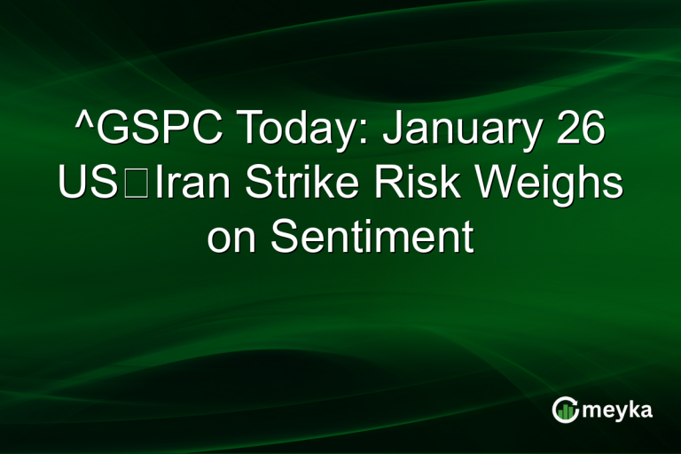 ^GSPC Today: January 26 US‑Iran Strike Risk Weighs on Sentiment