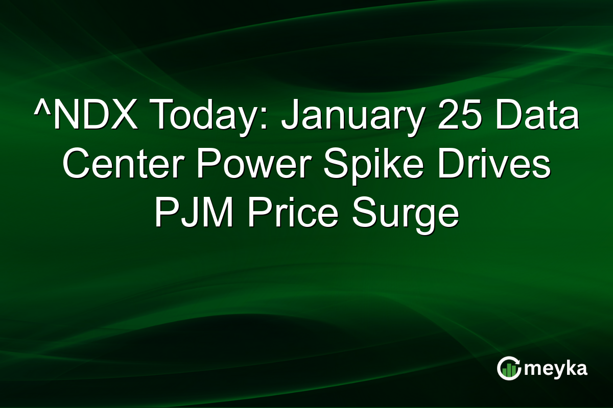 ^NDX Today: January 25 Data Center Power Spike Drives PJM Price Surge