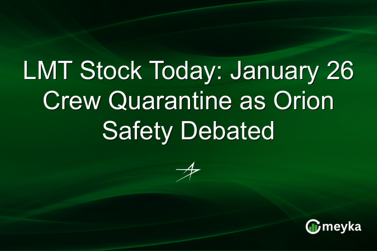 LMT Stock Today: January 26 Crew Quarantine as Orion Safety Debated