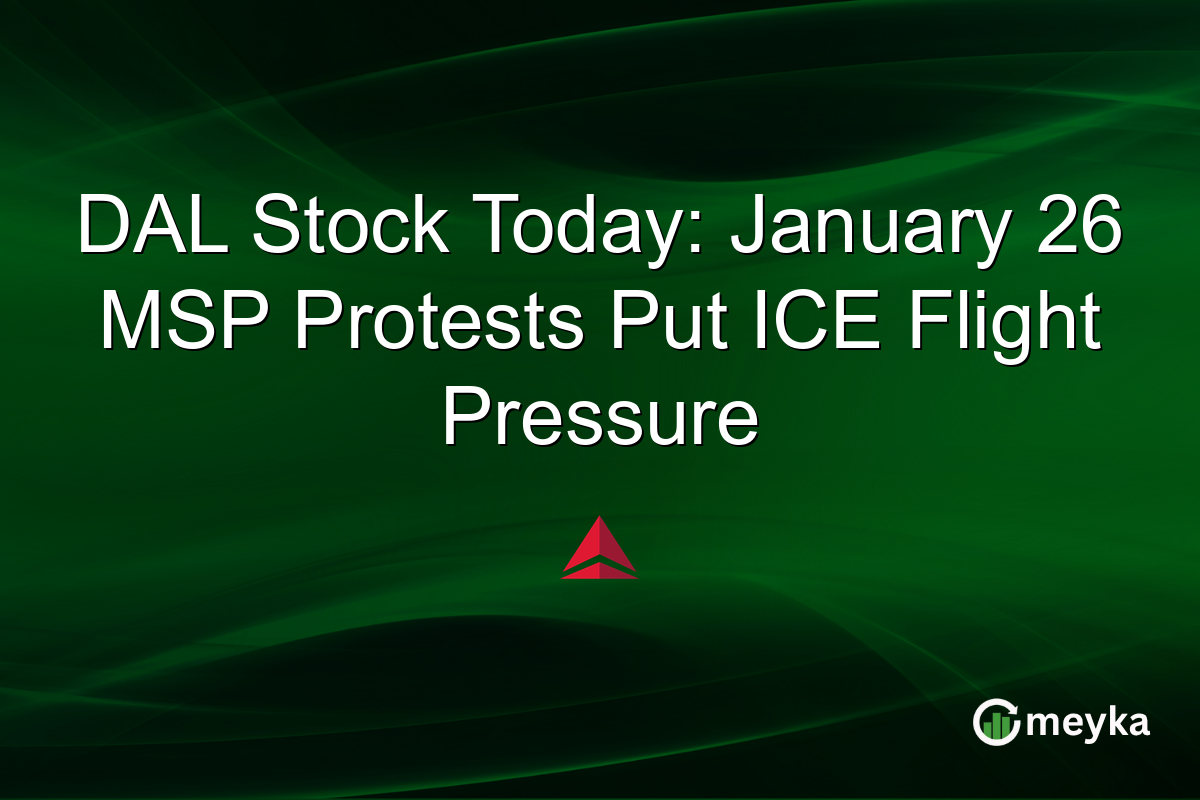 DAL Stock Today: January 26 MSP Protests Put ICE Flight Pressure