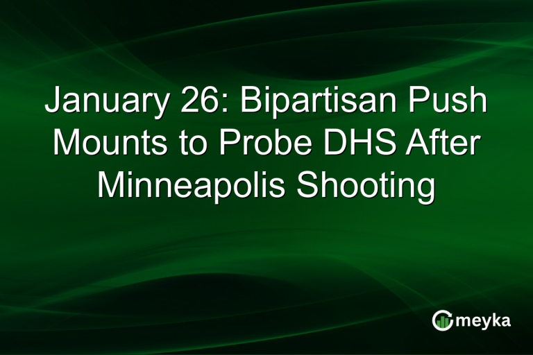 January 26: Bipartisan Push Mounts to Probe DHS After Minneapolis Shooting