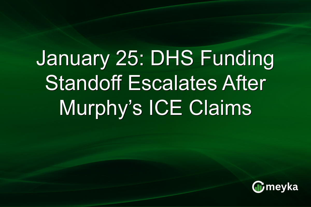 January 25: DHS Funding Standoff Escalates After Murphy’s ICE Claims