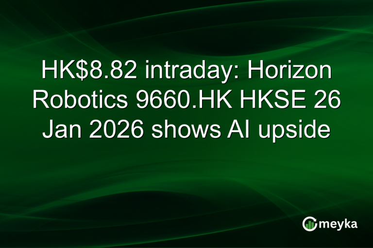 HK$8.82 intraday: Horizon Robotics 9660.HK HKSE 26 Jan 2026 shows AI upside