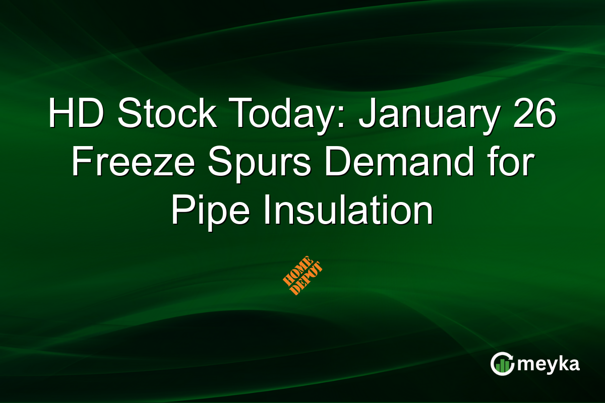 HD Stock Today: January 26 Freeze Spurs Demand for Pipe Insulation