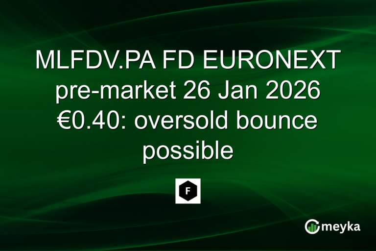 MLFDV.PA FD EURONEXT pre-market 26 Jan 2026 €0.40: oversold bounce possible