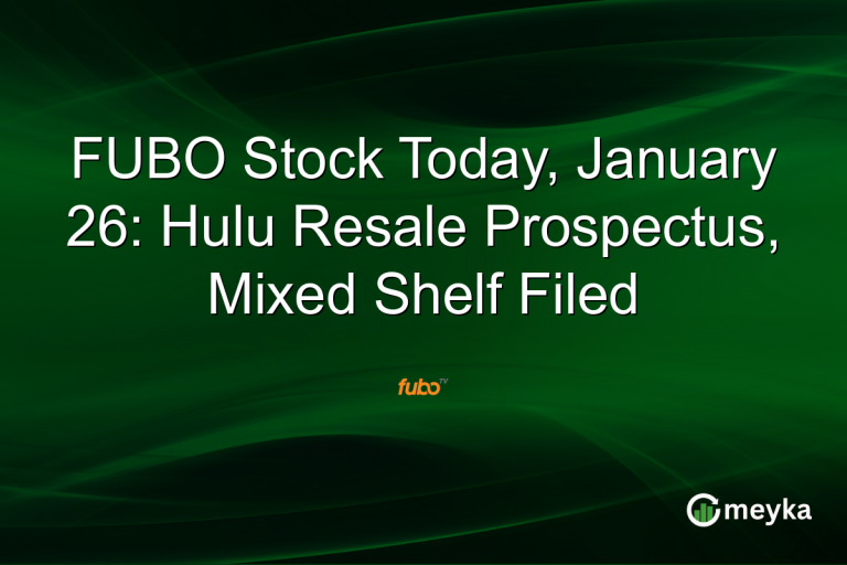 FUBO Stock Today, January 26: Hulu Resale Prospectus, Mixed Shelf Filed