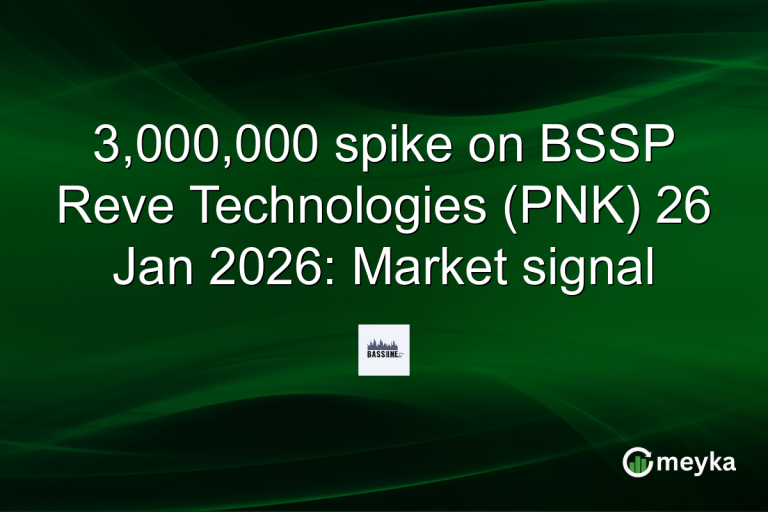 3,000,000 spike on BSSP Reve Technologies (PNK) 26 Jan 2026: Market signal