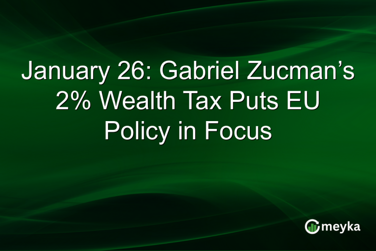 January 26: Gabriel Zucman’s 2% Wealth Tax Puts EU Policy in Focus