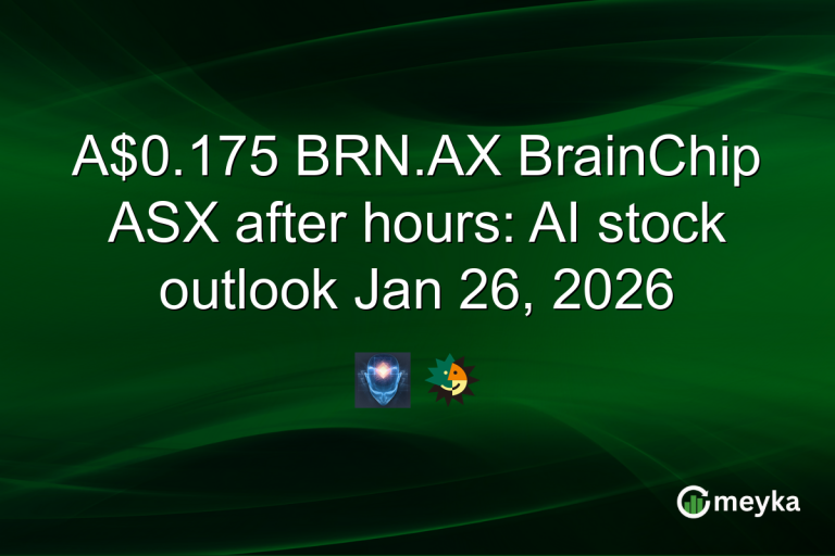 A$0.175 BRN.AX BrainChip ASX after hours: AI stock outlook Jan 26, 2026