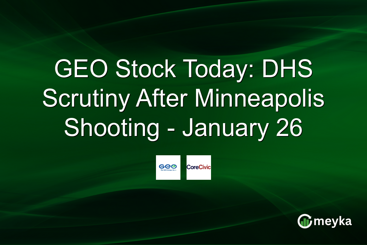 GEO Stock Today: DHS Scrutiny After Minneapolis Shooting - January 26