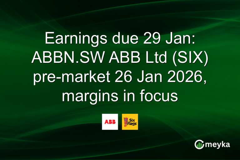 Earnings due 29 Jan: ABBN.SW ABB Ltd (SIX) pre-market 26 Jan 2026, margins in focus