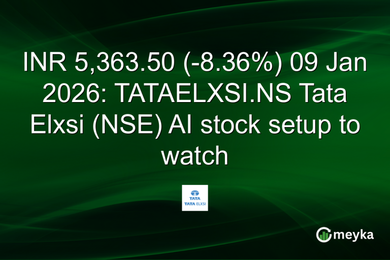 INR 5,363.50 (-8.36%) 09 Jan 2026: TATAELXSI.NS Tata Elxsi (NSE) AI stock setup to watch