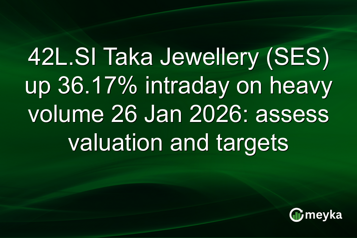 42L.SI Taka Jewellery (SES) up 36.17% intraday on heavy volume 26 Jan 2026: assess valuation and targets