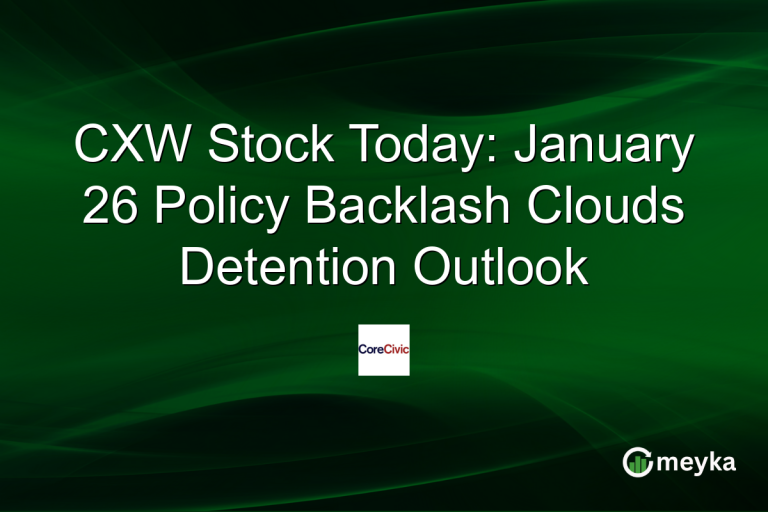 CXW Stock Today: January 26 Policy Backlash Clouds Detention Outlook