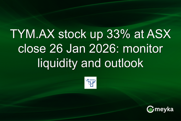TYM.AX stock up 33% at ASX close 26 Jan 2026: monitor liquidity and outlook