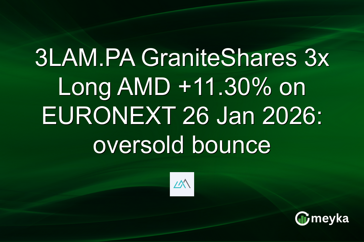 3LAM.PA GraniteShares 3x Long AMD +11.30% on EURONEXT 26 Jan 2026: oversold bounce