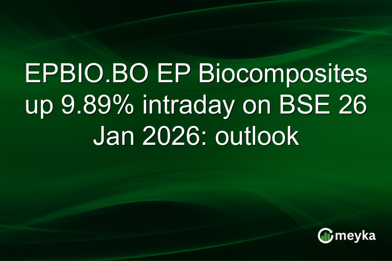 EPBIO.BO EP Biocomposites up 9.89% intraday on BSE 26 Jan 2026: outlook