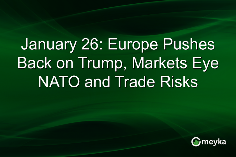 January 26: Europe Pushes Back on Trump, Markets Eye NATO and Trade Risks
