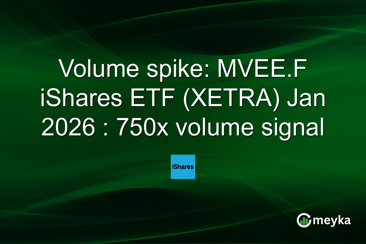 Volume spike: MVEE.F iShares ETF (XETRA) Jan 2026 : 750x volume signal