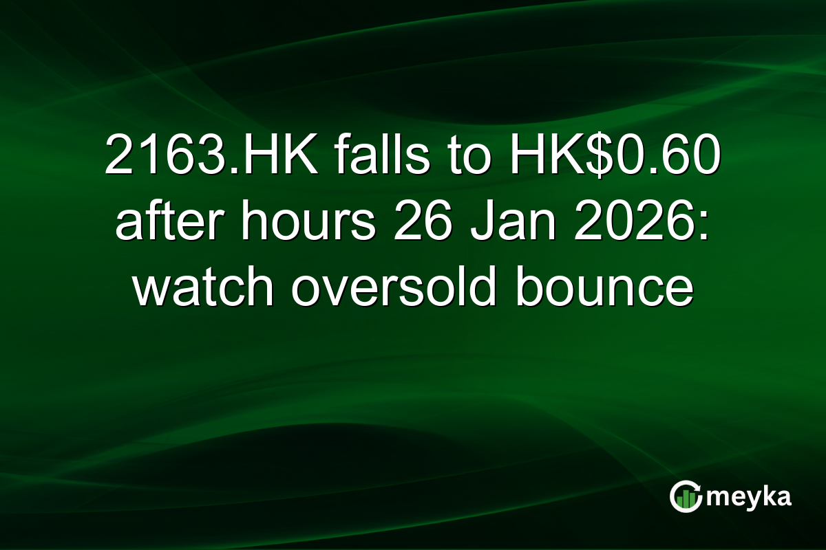 2163.HK falls to HK$0.60 after hours 26 Jan 2026: watch oversold bounce