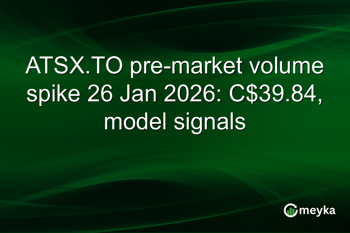 ATSX.TO pre-market volume spike 26 Jan 2026: C$39.84, model signals
