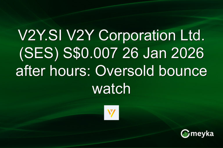 V2Y.SI V2Y Corporation Ltd. (SES) S$0.007 26 Jan 2026 after hours: Oversold bounce watch