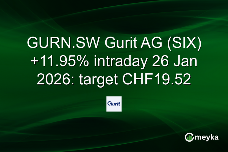 GURN.SW Gurit AG (SIX) +11.95% intraday 26 Jan 2026: target CHF19.52